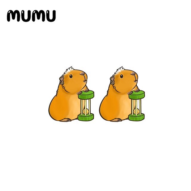 Guinea Pig with Toy Stud Earrings