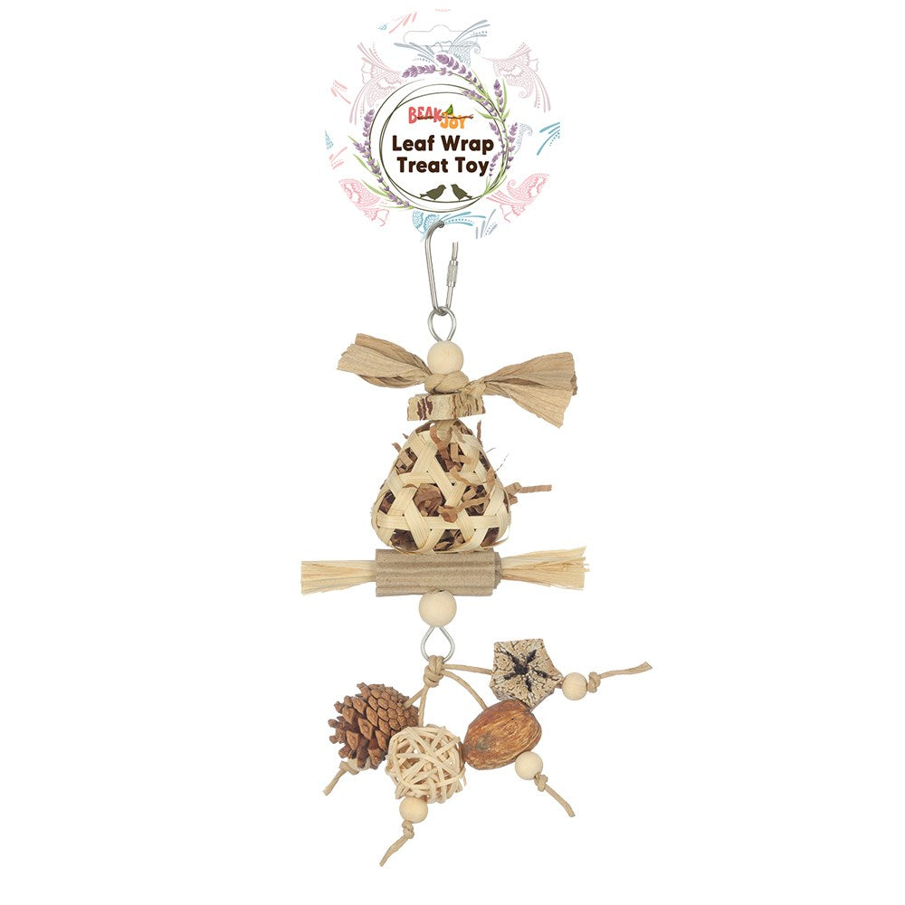 BeakJoy Leaf Wrap Treat Toy