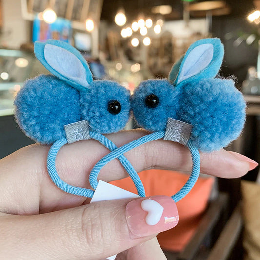 Pom Pom Bunny Hair-tie - 2 pack