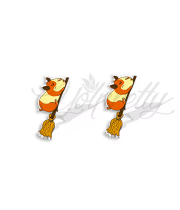 Witchy Guinea Pig Stud Earrings - Halloween