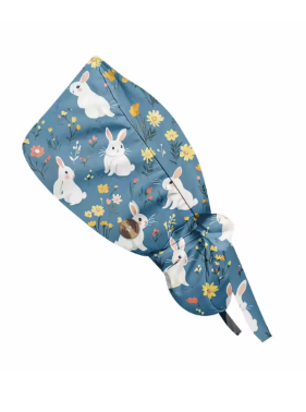 Scrub Hats - Bunny Themed