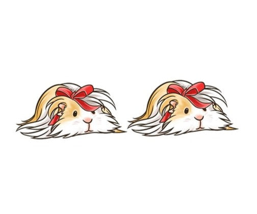 Pampered Guinea Pig Stud Earrings