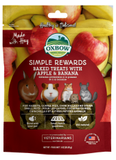 Oxbow Simple Rewards Baked Treats With Apple & Banana