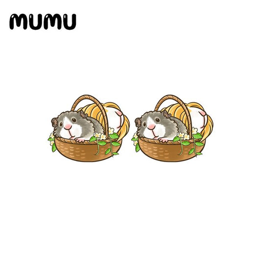 Fruit Basket Guinea Pigs Earrings