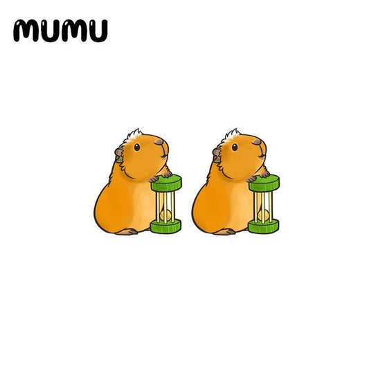 Guinea Pig with Toy Stud Earrings