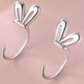 Loop Around Bunny Ear Stud Earrings