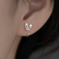 Loop Around Bunny Ear Stud Earrings