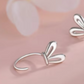 Loop Around Bunny Ear Stud Earrings