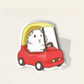 Driving Guinea Pig In Little Tikes Car Pin