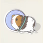 Astronaut Guinea Pig Pin