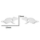 Rat Heart Stud Earrings
