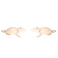 Rat Heart Stud Earrings