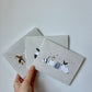 Grouped Rabbits Greeting Cards - 6 pack
