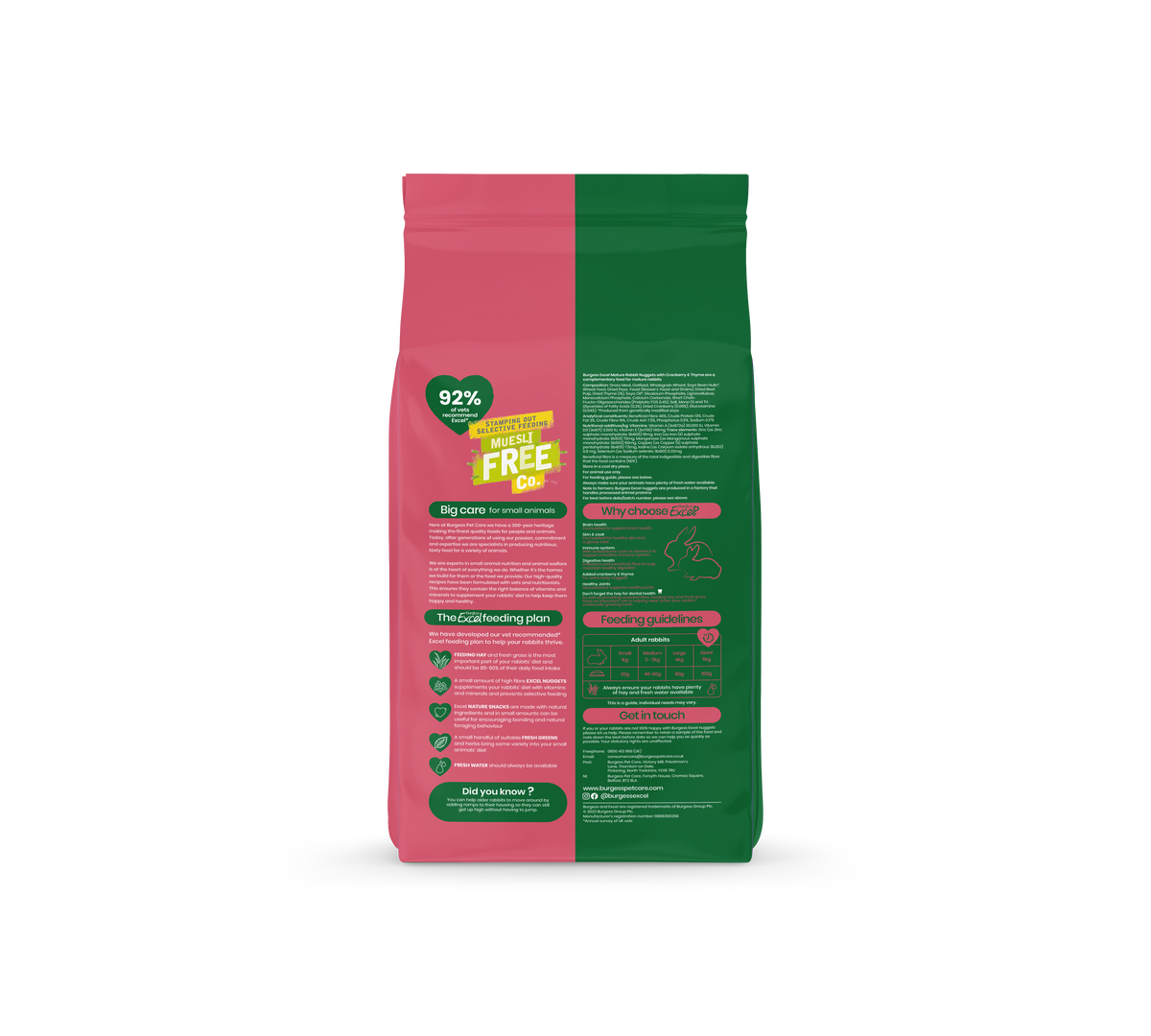 Burgess Mature Cranberry & Thyme Flavour 1.5kgs