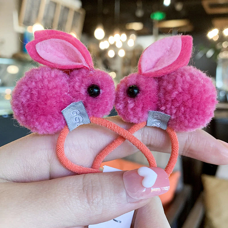 Pom Pom Bunny Hair-tie - 2 pack