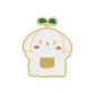 White Lop with Sprout Enamel Pin
