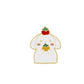 White Lop with Tomatoes Enamel Pin