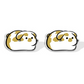 Bunny Loaf Stud Earrings - 1 pair