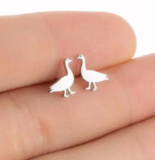 Goose Stud Earrings