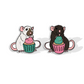 Rats With Cupcakes Stud Earrings