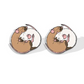 Cuddling Rats Stud Earrings