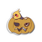 Jack-O'-Lantern Cockatiel Pin - Hallowee