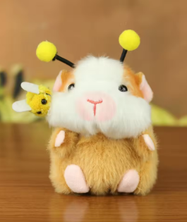 Mini Plump Guinea Pig Bee Plush Toy