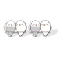 Cuddling Budgerigars Stud Earrings