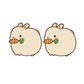 Plump Bunny Stud Earrings