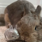 Transparent Bunny Keepsake Keyring
