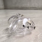 Transparent Bunny Keepsake Keyring