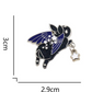 Black Bat Bunny Enamel Pin