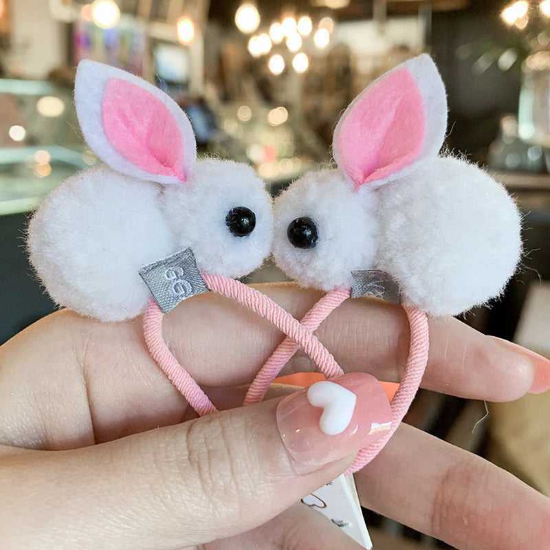 Pom Pom Bunny Hair-tie - 2 pack