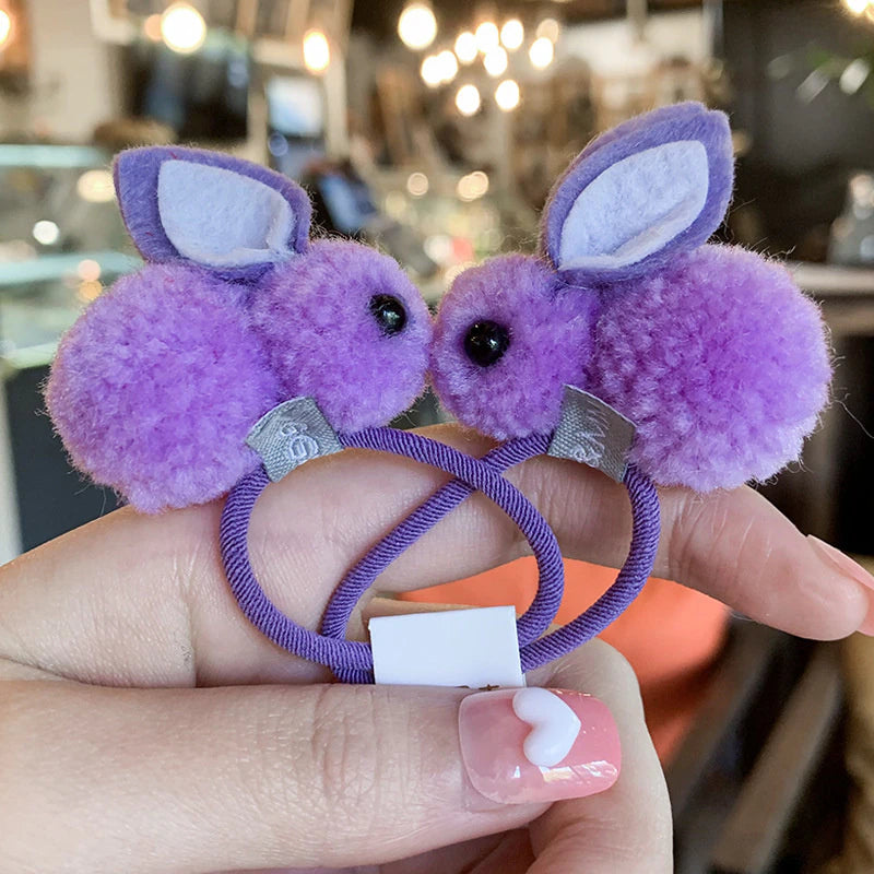 Pom Pom Bunny Hair-tie - 2 pack