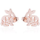Floral Rabbit Stud Earrings