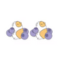 Blueberry Guinea Pig Stud Earrings