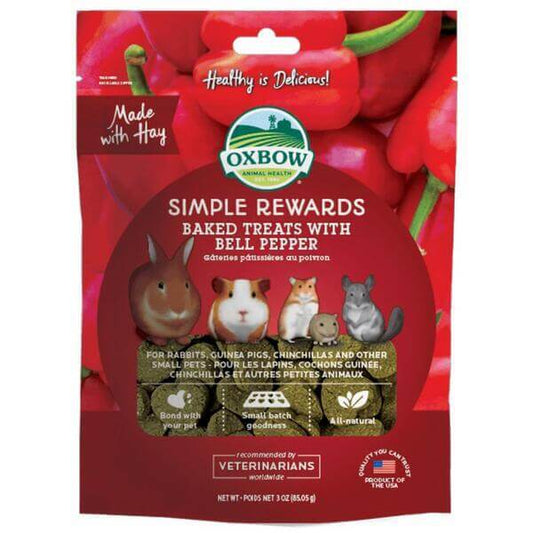 Short-dated Sale - Oxbow Simple Rewards Baked Treats with Bell Peppers