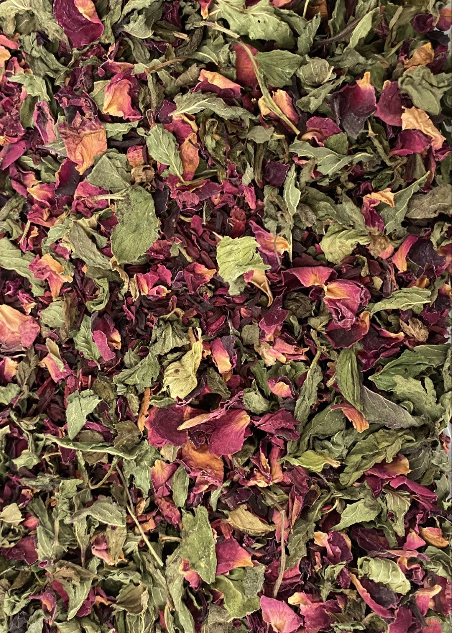 Floral & Fresh - Rose Petals, Peppermint & Hibiscus Chaff